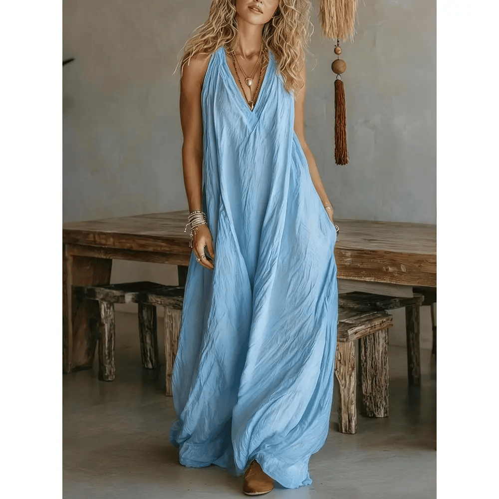 👗New Arrivals🎁Women's Casual Sleeveless Loose-Fitting Long Dress